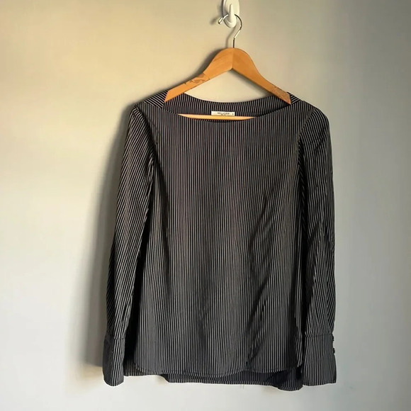 M.M Lafleur Rampling Top, Navy/White Stripe - Picture 3 of 12